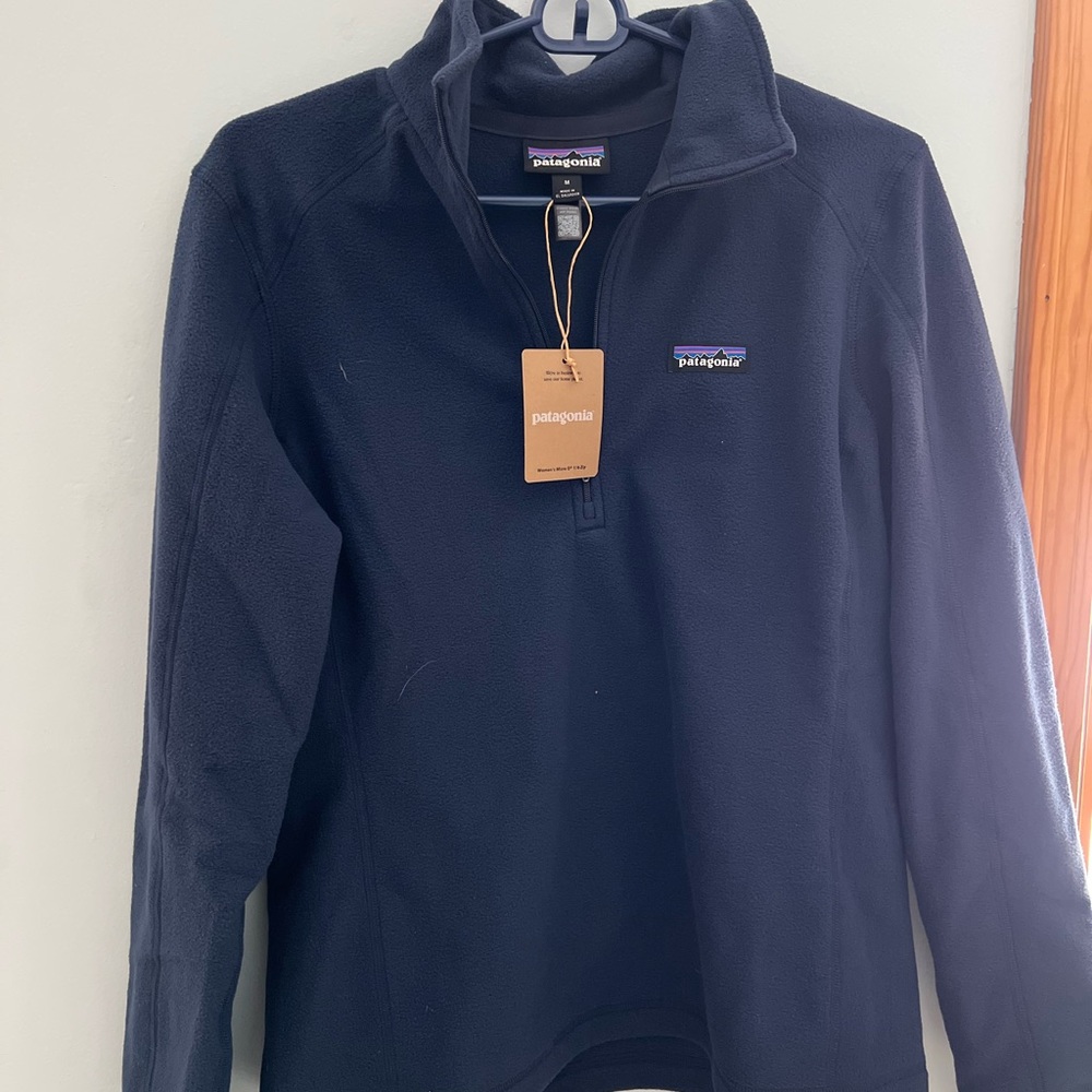 Patagonia Navy 1/4 Zip-Up Sweater